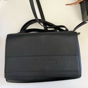 Rag and Bone flap leather purse